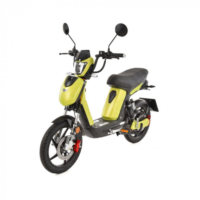 Scuter electric moped HECHT Betis Green, 800 W, autonomie 40 km, viteza maxima 40 km/h, acumulator Li-Ion 48 V, 12 Ah, verde