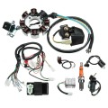 Instalatie Electrica Completa ATV 150cc 200cc 250cc 300cc Chinezeasc Cablaj CDI Bobina Aprindere Releu Redresor Contact Bloc Lumini Magnetou