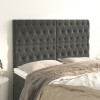 Gossi tablii de pat, 4 buc, gri inchis, 72x7x78/88 cm, catifea