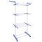 Uscator de rufe, vertical, capacitate de uscare 40 kg de haine, pliabil si mobil, compact, cu 3 niveluri de uscare, argintiu/albastru