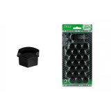 Capace prezoane, 21 buc, 21 mm, negre