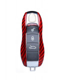 Cumpara ieftin Husa Cheie Porsche 3 Butoane Vetter Carbon, Glossy Red