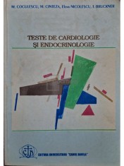 M. Coculescu - Teste de cardiologie si endocrinologie (Editia: 1995) foto