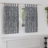 VidaXL Set draperii catifea 2 buc, ochiuri gri, 140x140 cm