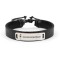 Best Teacher - Bratara personalizata din piele Cel mai cool profesor din argint 925
