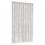 Cumpara ieftin Perdea pentru insecte, gri deschis si alb, 100x200 cm, chenille