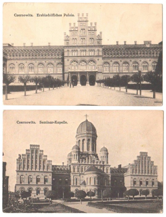 SV * Cernauti LOT x 2 CP * RESEDINTA MITROPOLITANA * SEMINARUL ORTODOX * CAPELA