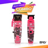 Cumpara ieftin Set MRD - Masina de tuns Smart Brain + Masina de contur Smart Brain - fara fir - Roz - Olympics