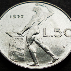 Moneda 50 LIRE - ITALIA, anul 1977 * cod 1348