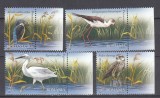 ROMANIA 2009 LP 1827 PASARI DIN DELTA DUNARII SERIE CU TABS DREAPTA STARE MNH