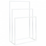 Cumpara ieftin Suport de prosoape autonom, alb, 48x24x79 cm, fier