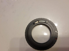 Inel adaptor M42 la Canon Eos Cu Confirmare Focus, cip generatia III foto