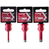 Raider 157838 + 157840 + 157841 - Set carote diamantate polizor unghiular 6-12 mm 3 bucati