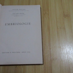 VICTOR PAPILIAN--EMBRIOLOGIE - 1946