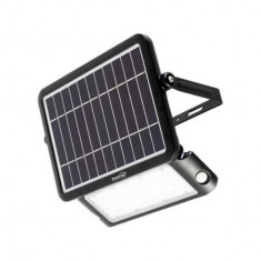 Reflector LED cu panou solar, senzor de miscare, 10 W, 1000 lumeni foto