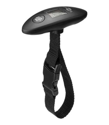 Cantar digital cu LCD pentru bagaje max 40kg negru Goobay foto