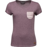 Tricou Dama Chillaz Istria W Violet, Bumbac &amp; Modal, Buzunar Floral, Confortabil si Respirabil