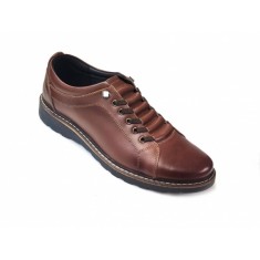 Reducere Pantofi barbati casual din piele naturala Maro - LASECON Marimea 43