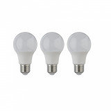 Cumpara ieftin Set 3 becuri LED Livarno Home, E27, 7.3 W, 2700 K, 806 lm, clasa E, Calda (2000 - 3499 K)