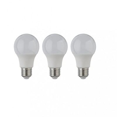 Set 3 becuri LED Livarno Home, E27, 7.3 W, 2700 K, 806 lm, clasa E foto