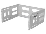 Suport fixare pe perete 4U, 19", gri, 12 kg
