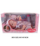 Păpușă bebeluș cu oliță și accesorii &icirc;n cutie, 33 cm