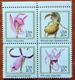 U.S.A-1984-''ORHIDEE in-AMERICA''- BLOC de 4val.''.- (Cat Scot=5$)-MNH-Nestampilat--Vezi-Scan