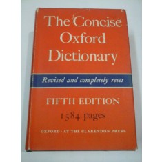 The Concise Oxford Dictionary of current English - Edited by H. W. FOWLER AND F. G. FOWLER