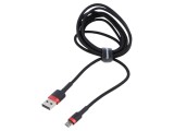 Cablu USB 2.0 High Speed 2m Negru Textil 1,5A