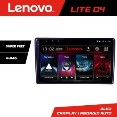 Navigatie Alfa Romeo Giulietta 2014-2020 Lenovo QLED 1K 4+64 WIFI 5Ghz carplay android auto Android kit-giulietta-facelift+EDT-LITE-D4-9-4+64 CarStore foto
