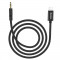 Cablu Audio Auxiliar Hoco UPA13 pentru iPhone, Lightning (Tata) la Jack 3.5 mm (Tata), 1 Metru, Negru