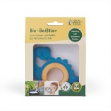 Jucarie organica pentru dentitie, din lemn si cauciuc natural, Dinozaur, Gruenspecht 688-00 Children SafetyCare