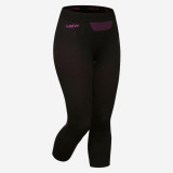 Colanți schi seamless BL 580 I-Soft bas negru-violet Damă, Wedze