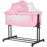 Cumpara ieftin Patut co-sleeper si tarc Chipolino Zen flamingo