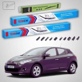 Cumpara ieftin Ștergătoare Renault Megane III Hatchback 2008-prezent | Set Față și Spate Flat Premium &ndash; TeamCar&reg;