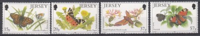 Jersey 1991 - Fluturi, MNH foto