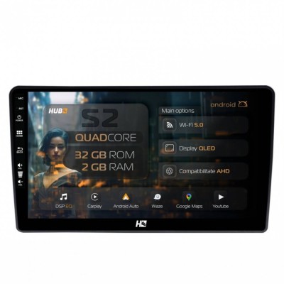 Navigatie Hyundai I40 (2012-2020) 2GB RAM Android 13 GPS Wi-FI Carplay Android Auto USB Bluetooth Radio Waze Touchscreen 9 inch foto