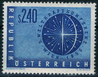 B0632 - Austria 1956 - Energie neuzat,perfecta stare foto