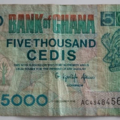 Bancnota - Ghana - 5000 Cedis 05-12-1996