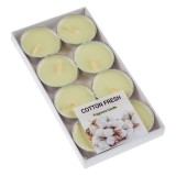 Cumpara ieftin Lumanari tip pastila cu aroma cotton fresh,bej,8 bucati set, Oem