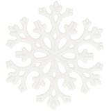 Decoratiune brad fulg de zapada, set 8 bucati, 8cm, alb Household NewTrend