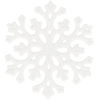 Decoratiune brad fulg de zapada, set 8 bucati, 8cm, alb Household NewTrend foto
