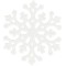 Decoratiune brad fulg de zapada, set 8 bucati, 8cm, alb Household NewTrend