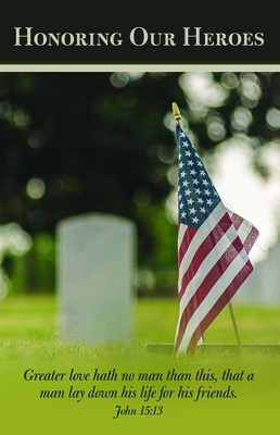 Honoring Our Heroes Bulletin (Pkg 100) Memorial Day foto