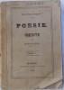POESIE INEDITE DE QUATI - VA AUTORI , VOLUMUL V , BIBLIOTHECA PORTATIVA , 1860