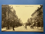 Carte Postala Romania Bucuresti - Bulevardul Elisabeta - ocupatie germana primul razboi mondial