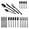 Set de tacamuri din inox, 24 bucati, Berlinger Haus, Black Mirror Collection, BH/3074, negru