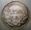 R.202 ROMANIA MIHAI I 25000 LEI 1946 EROARE RARA liniuta măsline, Argint