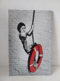 Tablou reproducere &quot;Swinger, New Orleans&quot; a artistului Banksy. 20x30cm