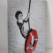 Tablou reproducere &quot;Swinger, New Orleans&quot; a artistului Banksy. 20x30cm